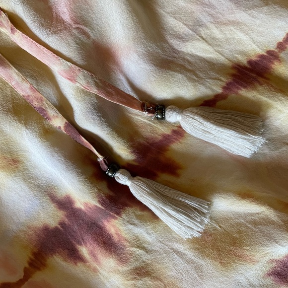 Anthropologie gypsy tie dye silk maxi dress size M - Picture 7 of 8